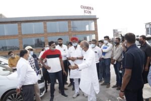 गृहमंत्री एवं विधायक पहुँचे औचक निरीक्षण में