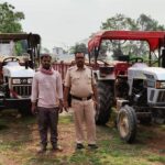अवैध रेत उत्खनन एवं परिवहन पर बड़ी कार्रवाई, 11 वाहन जब्त