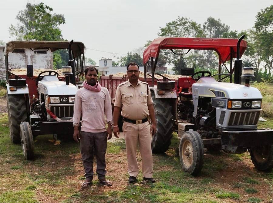 अवैध रेत उत्खनन एवं परिवहन पर बड़ी कार्रवाई, 11 वाहन जब्त