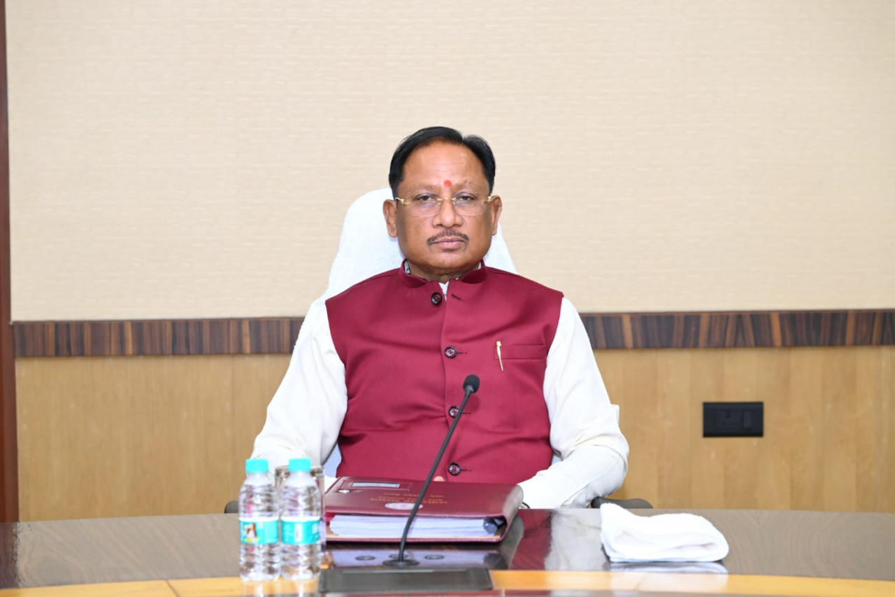 मुख्यमंत्री  विष्णुदेव साय की अध्यक्षता में मंत्रालय महानदी भवन में केबिनेट की बैठक प्रारंभ