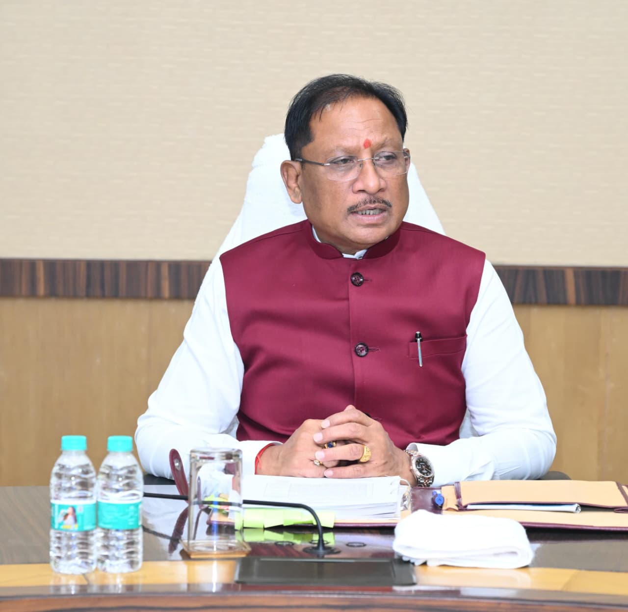  मुख्यमंत्री विष्णु देव साय की अध्यक्षता में मंत्रालय महानदी भवन में मंत्री परिषद की बैठक