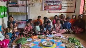 आंगन मिलन सेवा से उत्सव स्थल बने आंगनबाड़ी केंद्र, पहले दिन 97 हजार से अधिक लोगों की सहभागिता